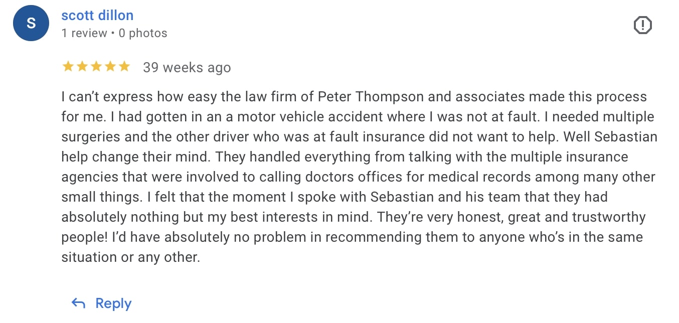 Scott Dillon Testimonial