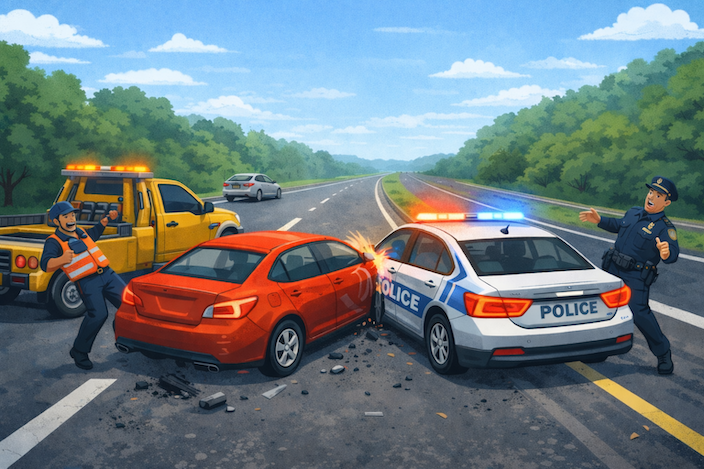 Maine “Move Over” Crashes: Liability In Roadside Accidents